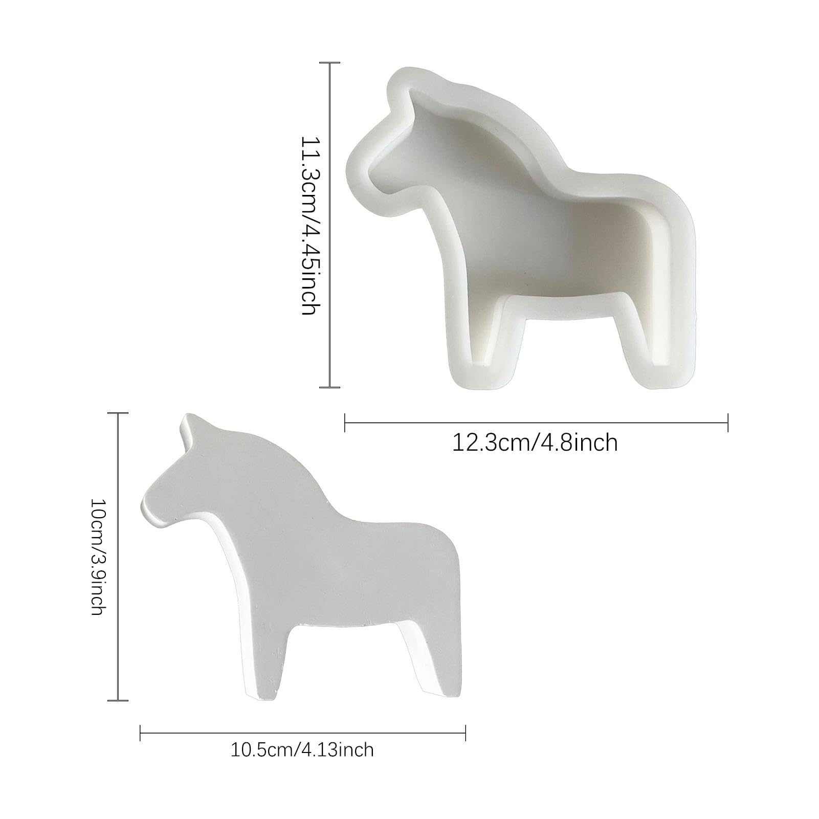 シリコン型　チョコレート型　キャンドル型　馬 Amazon | キャンドル用シリコンモールド、 動物モールド, 馬の