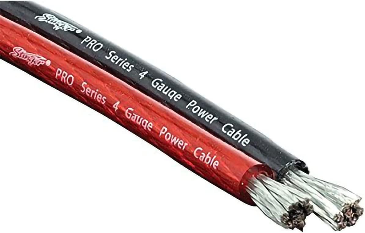Stinger SPW14TB PRO 4 Gauge Power Wire 100Ft. (Black)