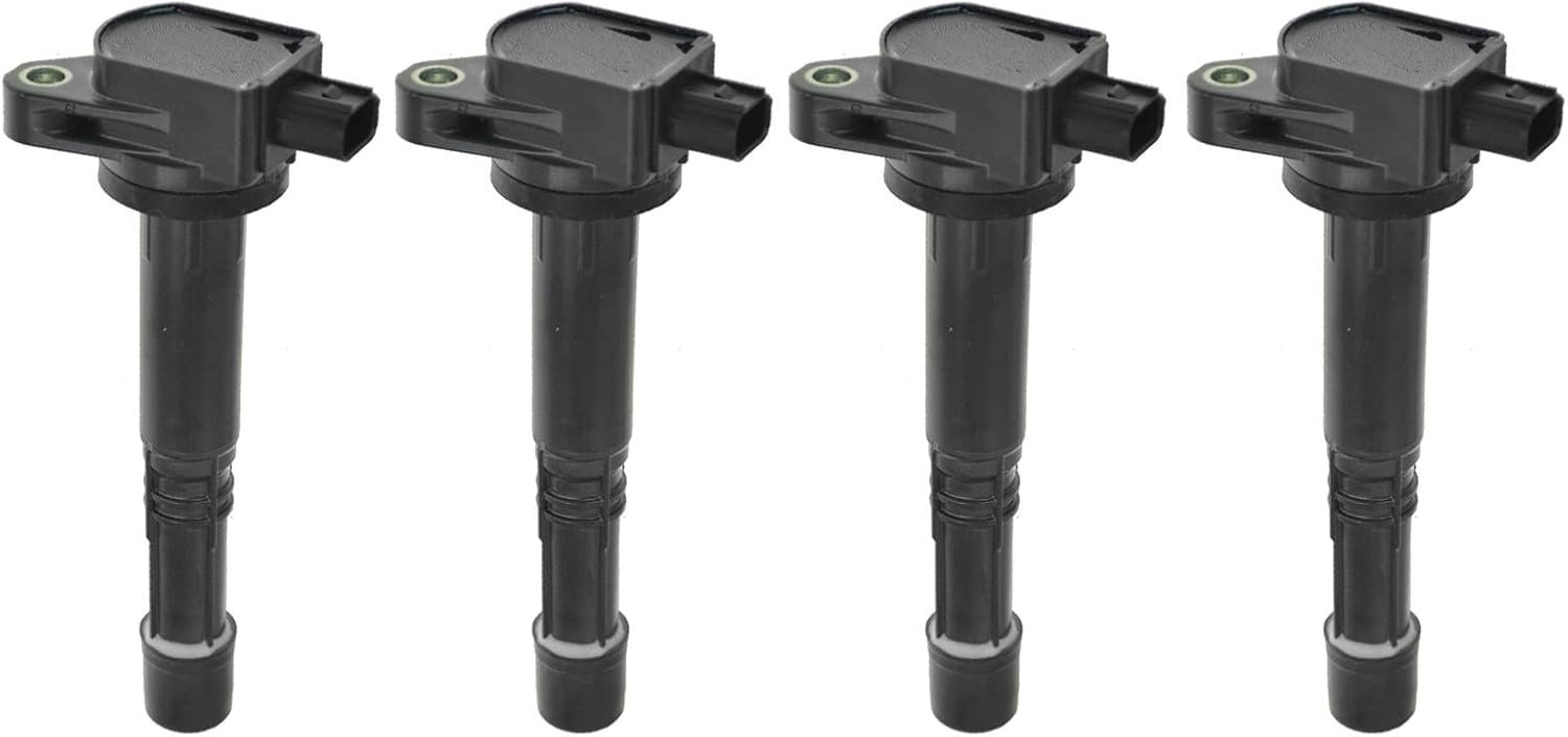 Ignition Coil Set 4 Piece Compatible with 08-12 Honda Accord 10-14 CR-V 12-15 Civic Crosstour 13-15 Acura ILX