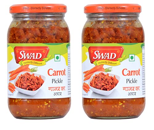 Image of SWAD Delicious and Tangy Carrot Pickle /Gajar Ka Achaar - 400 Gm (Pack of 2)