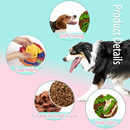 Benepoint Bola de Snuffle para cães, brinquedos de petisco interativo, bola de snuffle de enriquecim