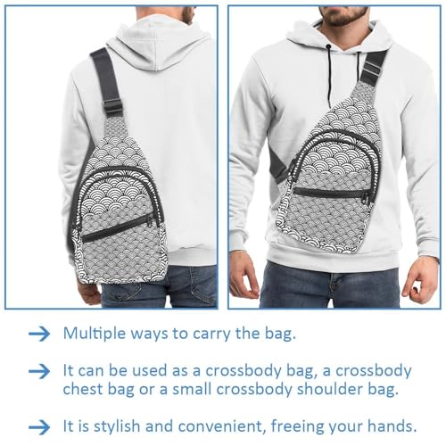 Mochila de pecho unisex para viajes urbanos y rutas de senderismo ligeras 2