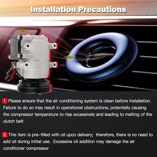 Image of CCIYU Air Conditioning Compressor for Kia Rio 1.6L 2003 2004-2005