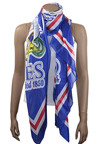 DWO Order of the Eastern of Scarf Oversized Faux Silk Scarf, 36x72 Inches, Royal Blue2