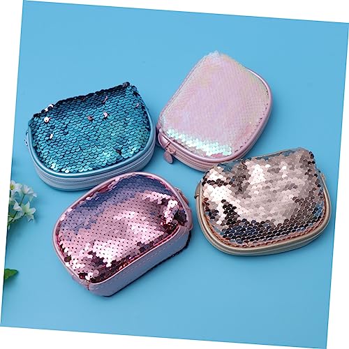 Glitter Coin Purse for Girls Cute Small Change Wallet Portable Makeup Pouch Sparkly Wallet for Women for Casual Use and Night Out Random Style4