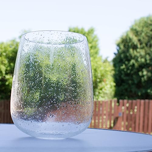 Image of Bubble Glass shade, LEDupdates 3 Pack 5 inch wide Clear Seeded Globe shape for light fixture lamp replacement upgrade