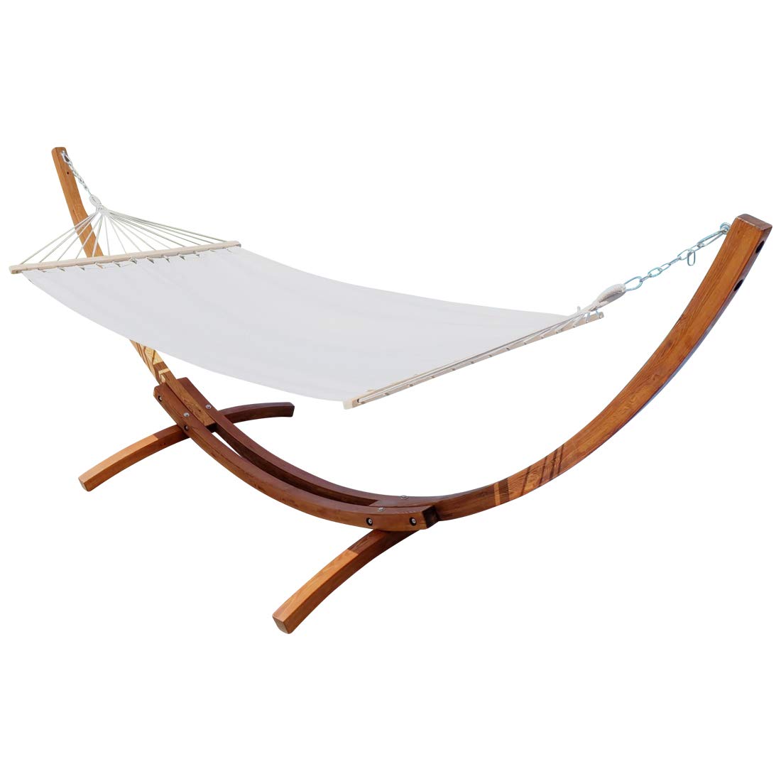 AS-S 350 cm Soporte de Hamaca Madera de alerce Incluye Hamaca Lucia