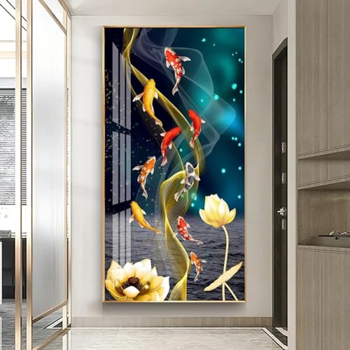 Affiches de fleurs de lotus Feng Shui pour sublimer votre couloir