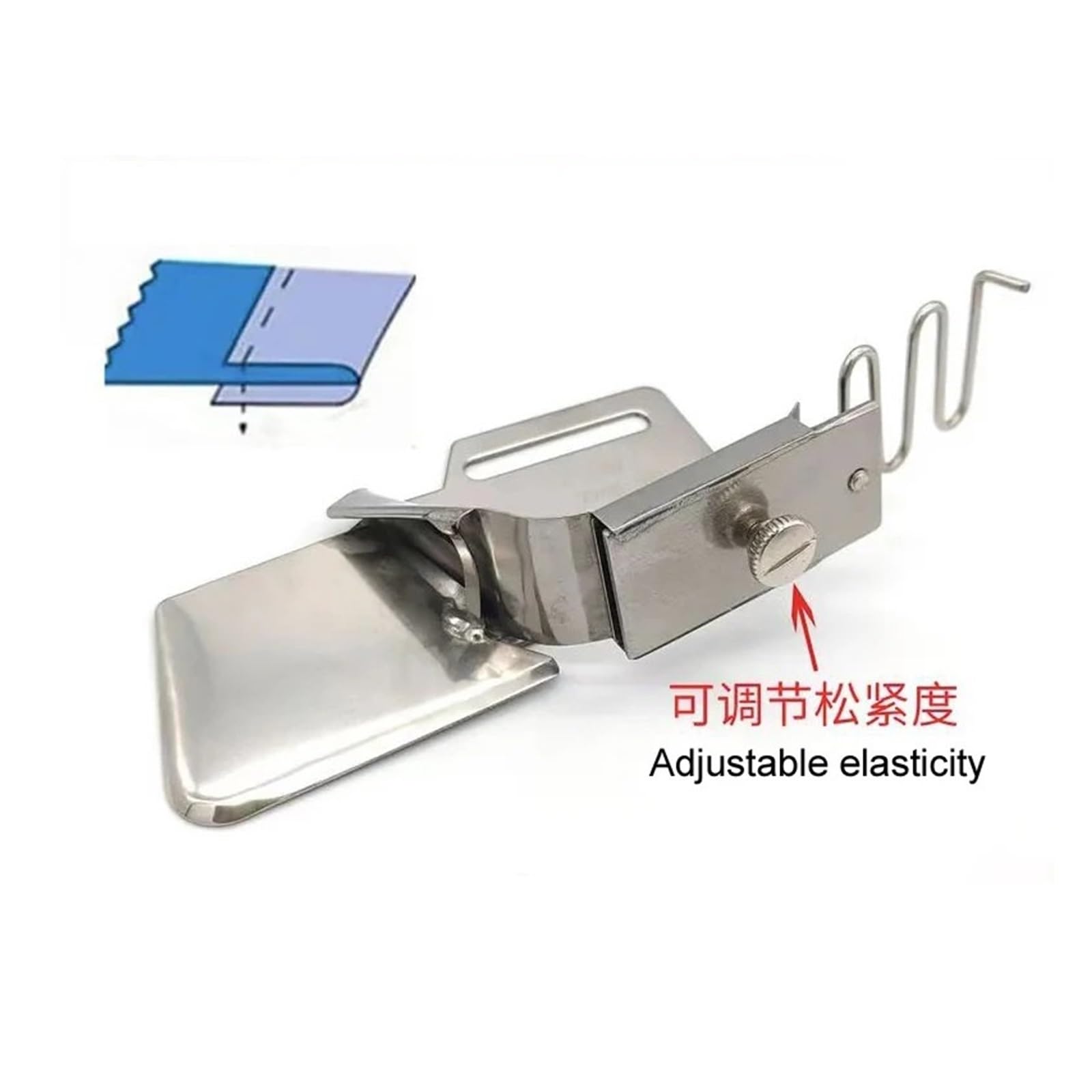 1 pz. Cartelle for Macchina da Cucire Industriale, Nastro legante for Punto Annodato ad ago Singolo con Elastico, Piedino premistoffa for Orlo a(24mm)