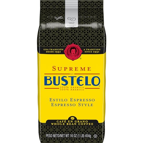 Image of Supreme by Bustelo Espresso Style Whole Bean Coffee, Medium Dark Roast, 16-Oz. Bag
