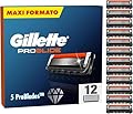 12 Lame di Ricambio STREAMVOY per Rasoi Gillette Proglide e Fusion5, Tecnologia EverGlide per una Rasatura Più Liscia, Durevoli e di Precisione (12)