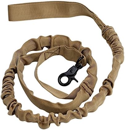 Wolf Warriors Tactical Dog Leash Tactical Dog Training Bungee Leash with Control Handle Quick Release Nylon Leads Rope