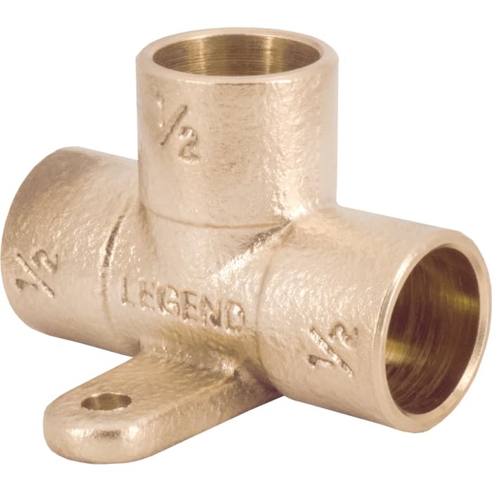 Camiseta de oreja caída Legend Valve 302-233NL CXC para instalación de agua en pared