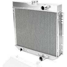 BLACKHORSE-RACING Full Aluminum Core Racing 3-Row Radiator Compatible with Ford 1963-1969 Fairlane 66-70 Falcon 64-68 Galaxie V8