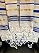 Shofars From Afar XTRA LARGE Royal Blue Gold Messianic Tallit Talit Prayer Shawl 72