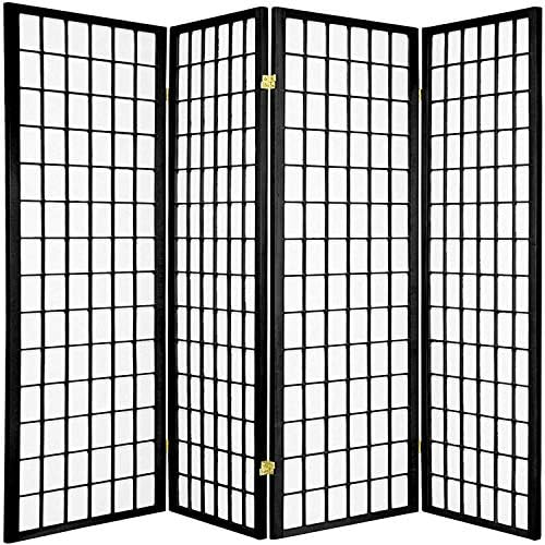 Vnewone Room Divider 4 Panel Folding Privacy Screen 70Inches High 17Inches Wide Room Divider for Living Room Bedroom Study,Black and White