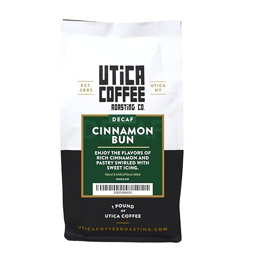 Miniatura 16 de Utica Coffee Roasting Co. Descafeinado Café molido tostado medio Bolsa de 16 Oz con cierre