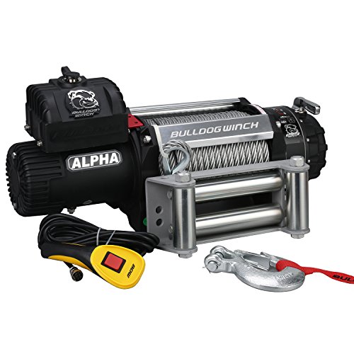 Bulldog Winch 15000LB Alpha Winch 6.8hp Motor 85 Ft Cable miniatura 1