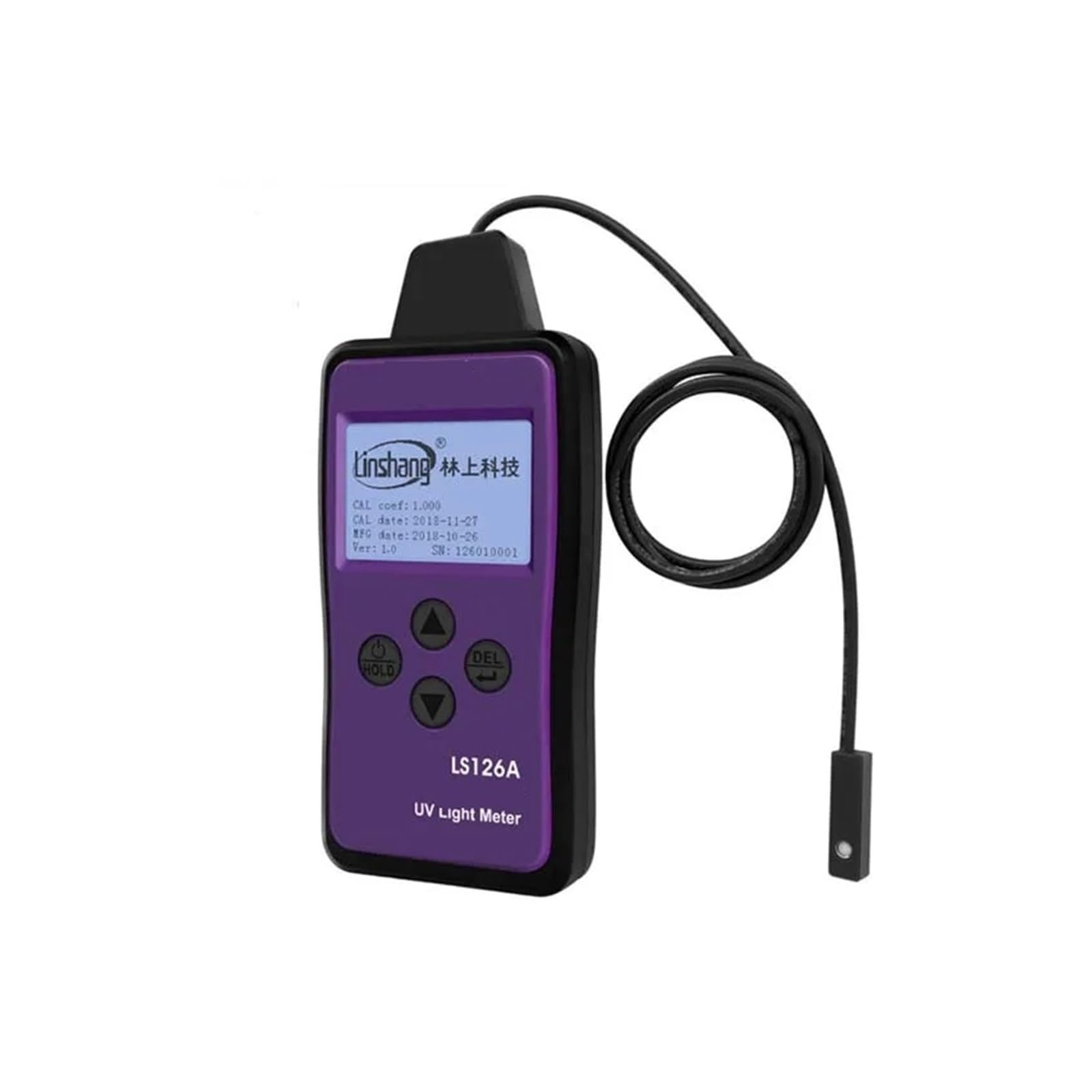 UV-Messgerät, LS126A UV-Lichtmessrät UV-Bestrahlungsstärkemessrät for UV-LED-Lichtquellen von Aushärtungsmaschinen mit ultrakleinem Sondensensor