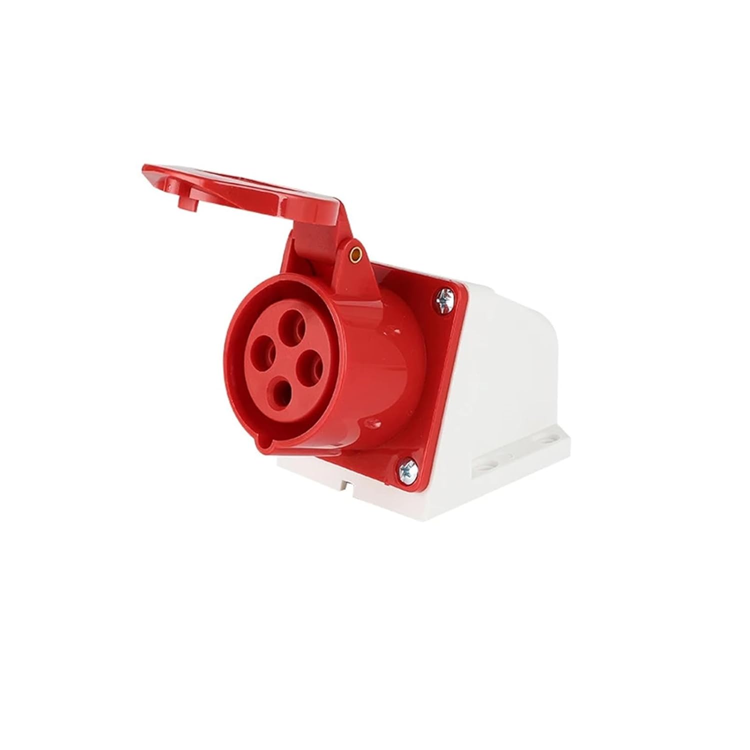 16A/32A 3/4/5 pin IP44 Electrical Connection wall Mount Connector Socket Plug(Panel Mounted Socket,32A_5PIN)