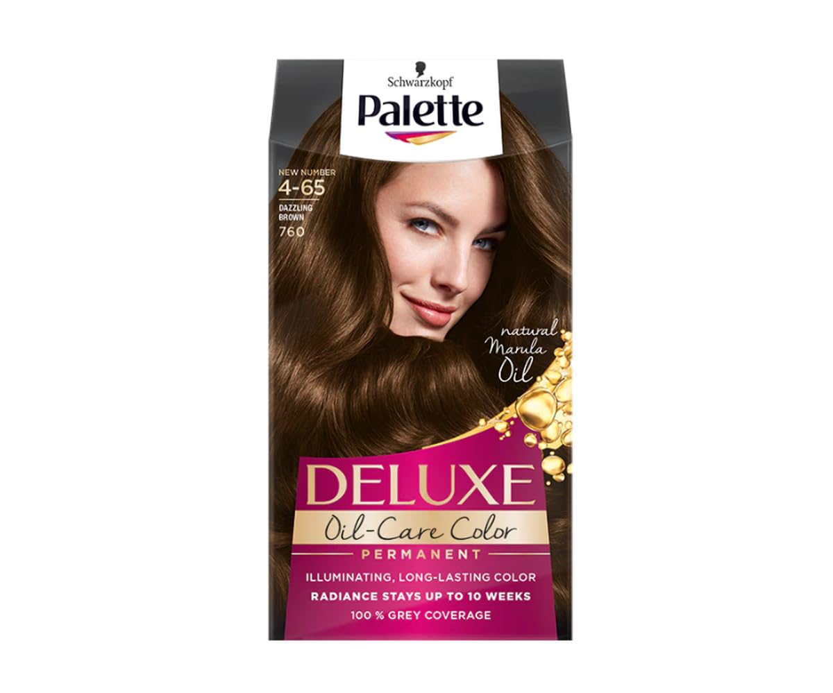 Palette Deluxe Permanent Hair Color - Shade: 4-​65 760 Dazzling Brown