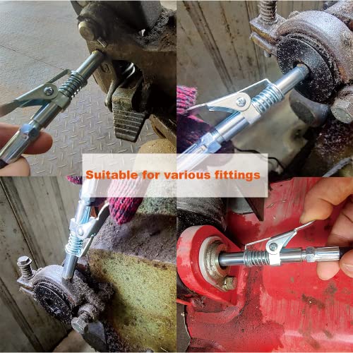 Senone Locking Grease Gun Coupler, Working Pressure 10000 Psi, Compatible With Grease Guns 1/8" Npt #TOP4