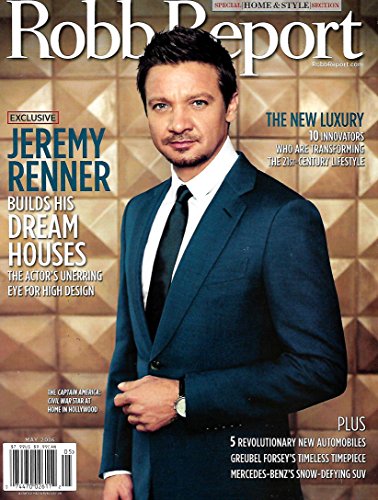 Robb Report Magazine (May, 2016) Jeremy Renner Cover