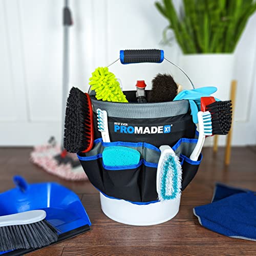 Best Ever Pro-Made X1 Bucket Tool Organizer For 5 Gallon Buckets - Storage Caddy Bag With Large Pockets For Tools - For Construction, Garden, Cleaning, Auto #TOP6