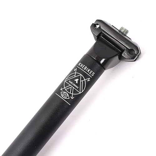 KHE MVP BMX Patent Sattelstange 350mm 25,4mm Aluminium nur 332g verstellbar schwarz Cover
