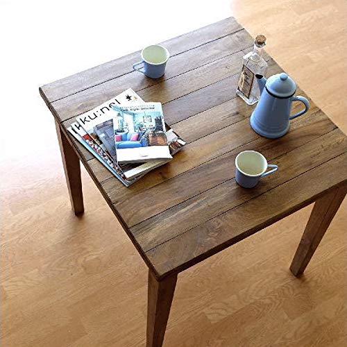 Amazon｜ダイニングテーブル 75×75 正方形 2人用 二人用 木 ウッド