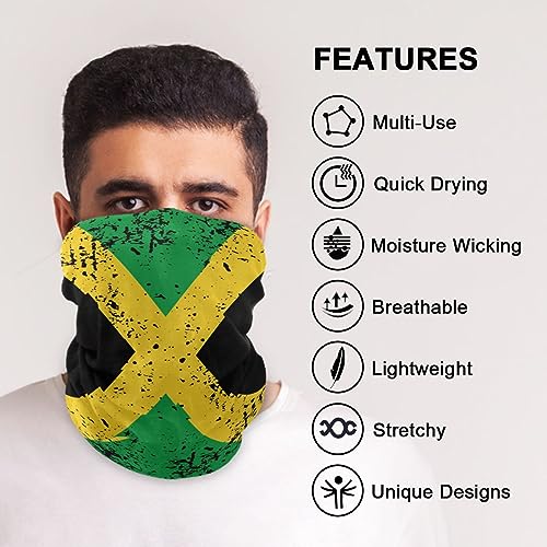 Image of Men Women Bandanas Neck Gaiter Headwrap Balaclava | Seamless Face Cover Scarf Neck Warmer Breathable Headwear for Hiking Cycling