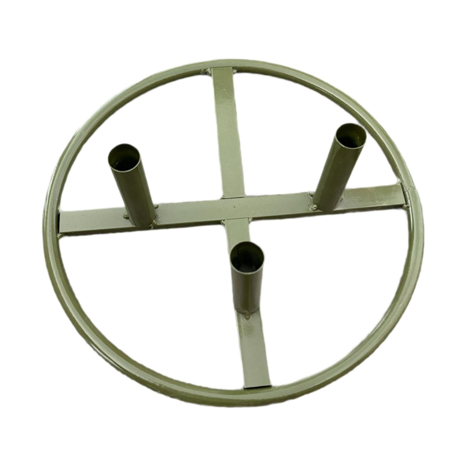 Base de hierro para exhibir flores en forma de poste, ideal para arreglos florales grandes, ideal para bodas y fiestas. Base para flores grandes de pie para el hogar, verde