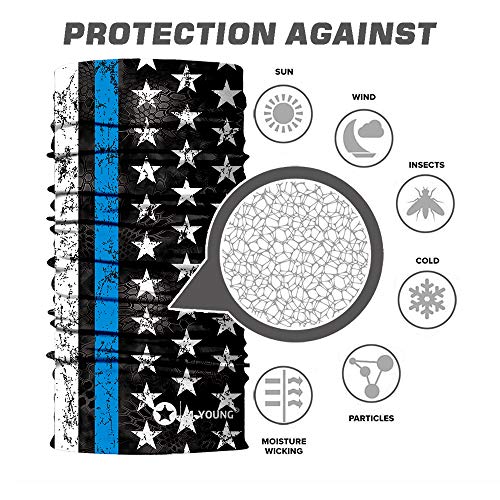Image of Skull Face Mask Bandanas, Neck Gaiter, Headwear, Magic Scarf, Headband for dust Sun Wind