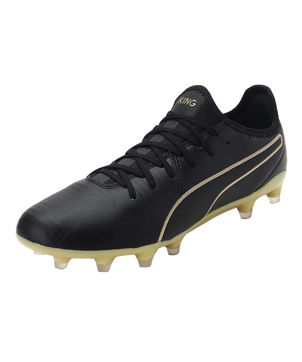 Puma Unisex Adult King Pro FG Black-Team Gold Football Shoe-9 Kids UK (10560807) (B088RK8BCQ) Amazon Price History, Amazon Price Tracker