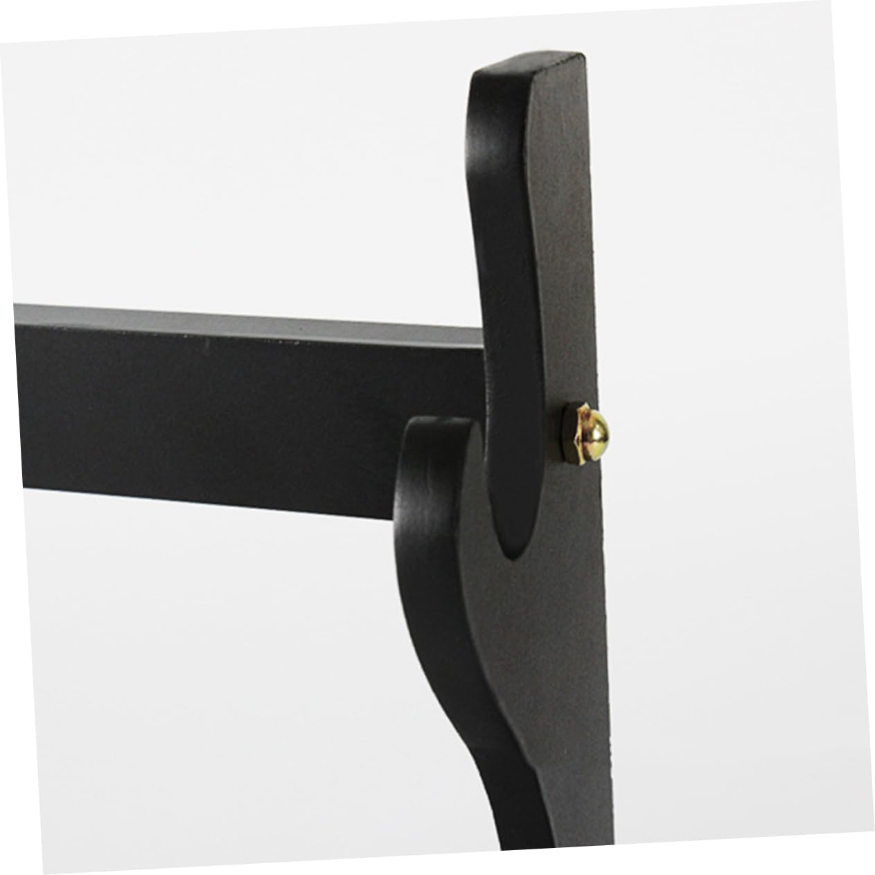 Kisangel 2-layer Sword Display Shelf Wooden Stand for Flutes Collections Home Decor Craft Show Essential