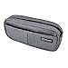 Produktbild iSuperb Mäppchen Nachahmung Flachs Federmäppchen Studenten Jungen Teenager Federmäppchen Grosse Kapazität Schuletui, Schulmäppchen, Bleistift Beutel Einfarbig Pencil Case (grau)