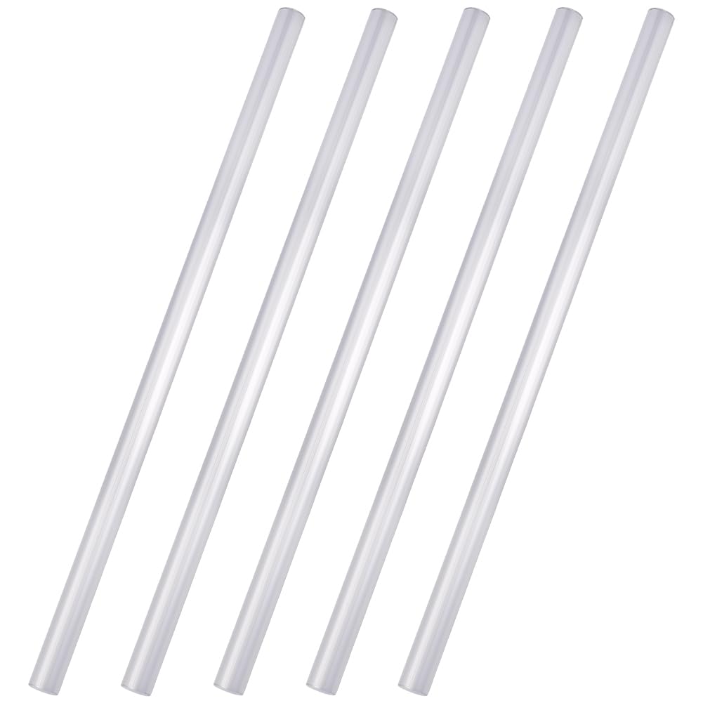 OLYCRAFT 5 Pack 5/8 in 6061 Aluminum Round Rod 16 Inch Round Aluminum Bars Metal Bar Solid Stick for Model Industry Metal Working Milling Turning Construction and Tndustrial