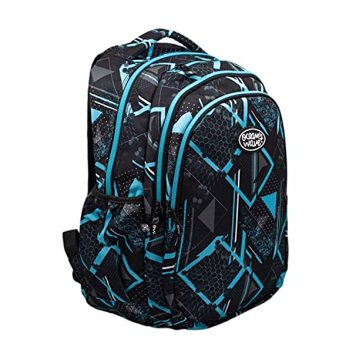 Ocean s Wave Mochila Escolar Secundary Erick - 46 x 36 x 27 cm - Con Espalda, Tirantes y Asa Reforzados - Capacidad de 33 Litros Distribuidos en 3 Bolsillos Mochilas Escolares Juveniles