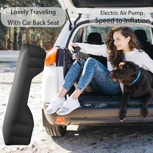 Geterral Luftmatratze für Auto - Tragbares Bett für Rücksitz, Matratze für Hunde, Kinder und Erwachsene, Camping, Gap Kissen zum Arbeiten, Reisen, Schlafen