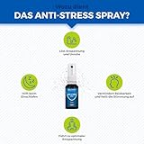 Anti-Stress Spray mit Sofort-Effekt - Gegen Innere Unruhe und Anspannung - Mit Mohnblume + Melisse für die Nerven, 20 ml - Pfirsichgeschmack - Nutrimea