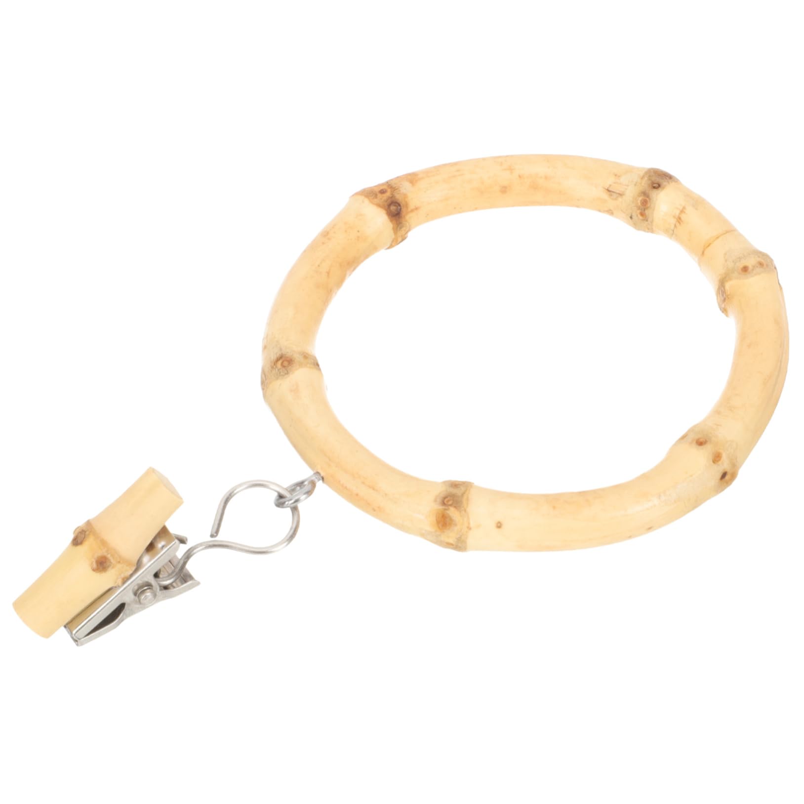 CORHAD Natural Curtain Ring Clips Eyelet Hooks for Shower Drapery Easy Installation Non Slip Design for Curtains Versatile Use Home Decor