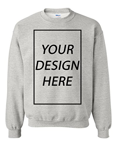 Add Your Own Text Design Custom Personalized Crewneck Sweatshirt