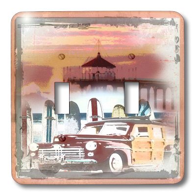 Manhattan Beach California double interrupteur decoration surf