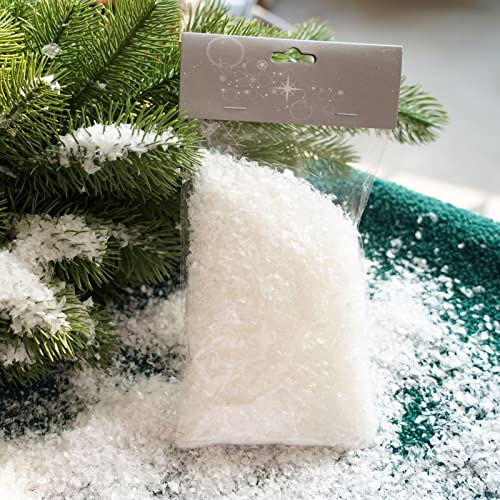 Decoração de neve falsa - Pó de Neve de Natal Neve Seca,Neve fofa artificial interna para enfeite de