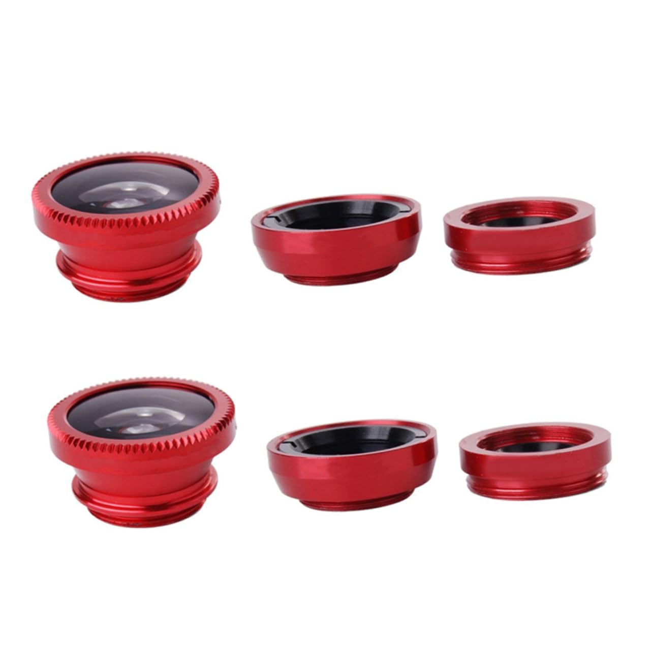 VILLCASE Phone Camera Lens Kit Fisheye Macro Wide Angle Lenses for Clip-on Mobile Camera Lenses
