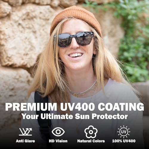 BLUE CUT Women Polarized Sunglasses Trendy Vintage Classic Style UV-400 Protection2