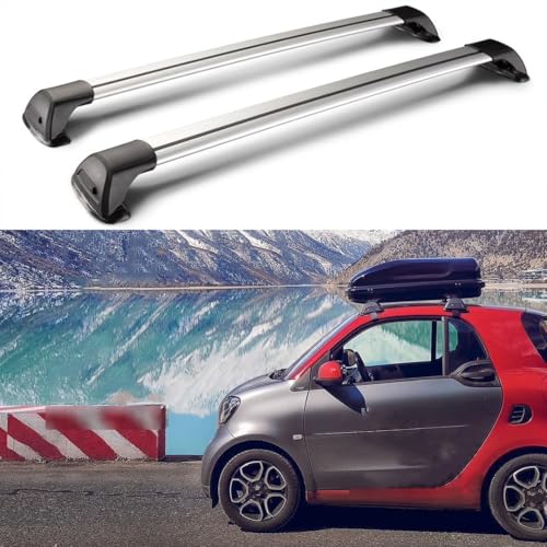 Barre Portatutto Per Smart Fortwo 451/453 (2007-2014) - In Lega Di Alluminio, Con Serratura Di Sicurezza, Design Aerodinamico