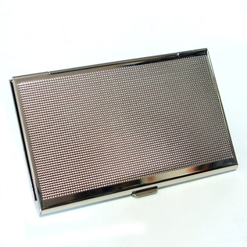 Mother of Pearl Design RFID Blocking Protection Business Card Case, Credit Card Holder, Metal Name Card Case, Stainless Steel Engraved Slim Purse Pocket Money Wallet (White Magnolia)4