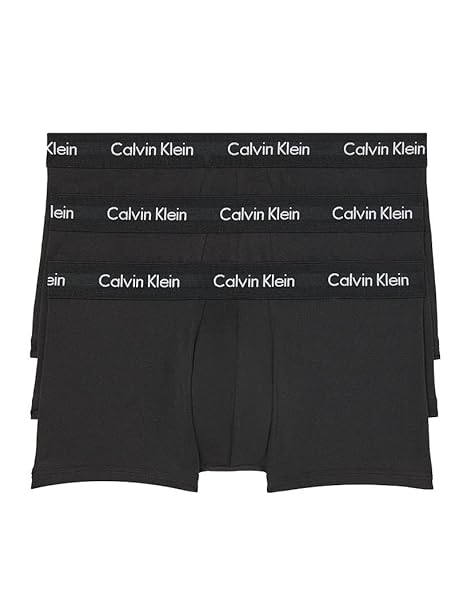 Calvin Klein Men's Cotton Stretch 3-Pack Low Rise Trunks