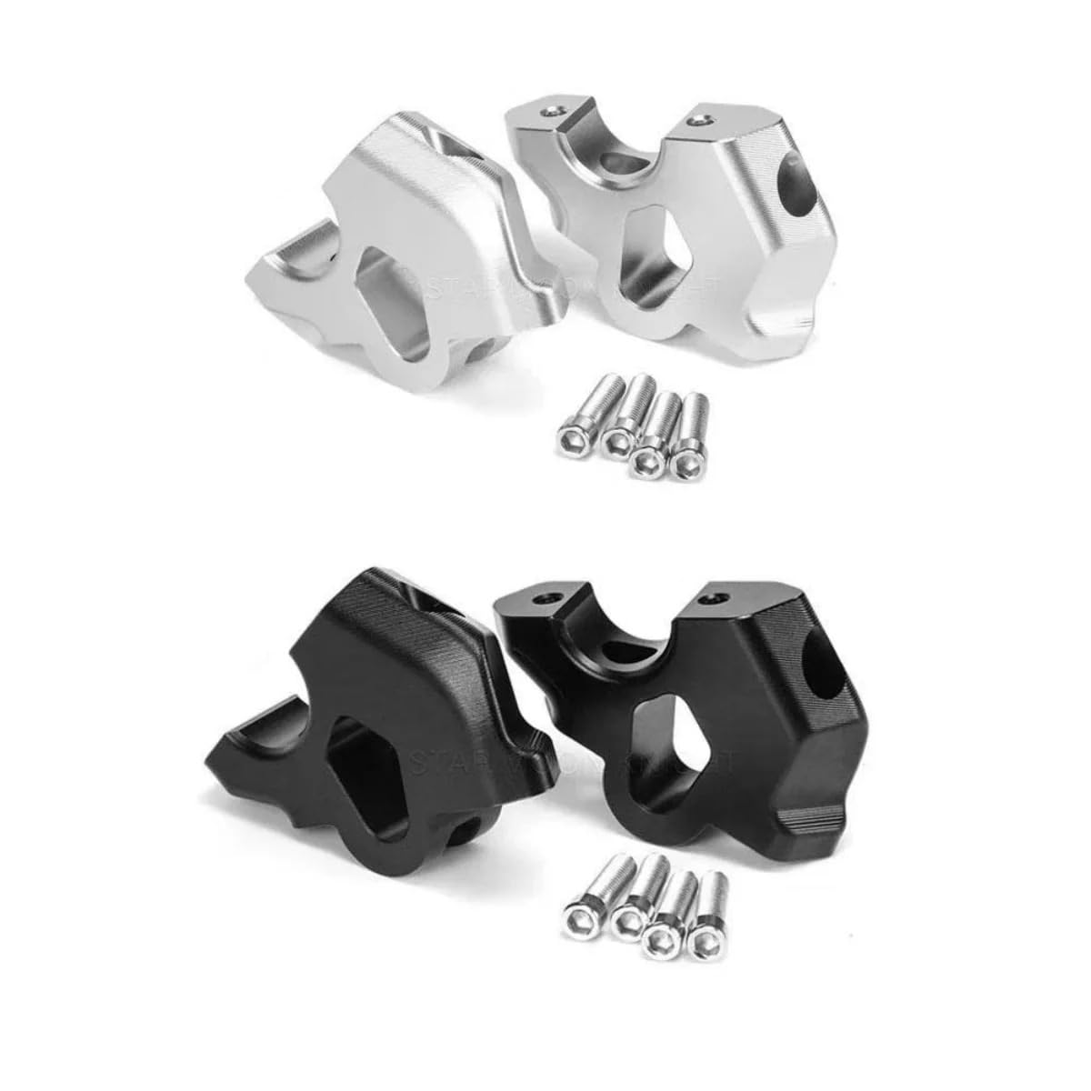 Motorcycle handlebar risers Pasuje do BMW R1300 GS ADVENTURE przesunięcie kierownicy R 1300GS GS1300 ADV akcesoria zacisk do podnoszenia przedłużenie Adapter 2024(Black)